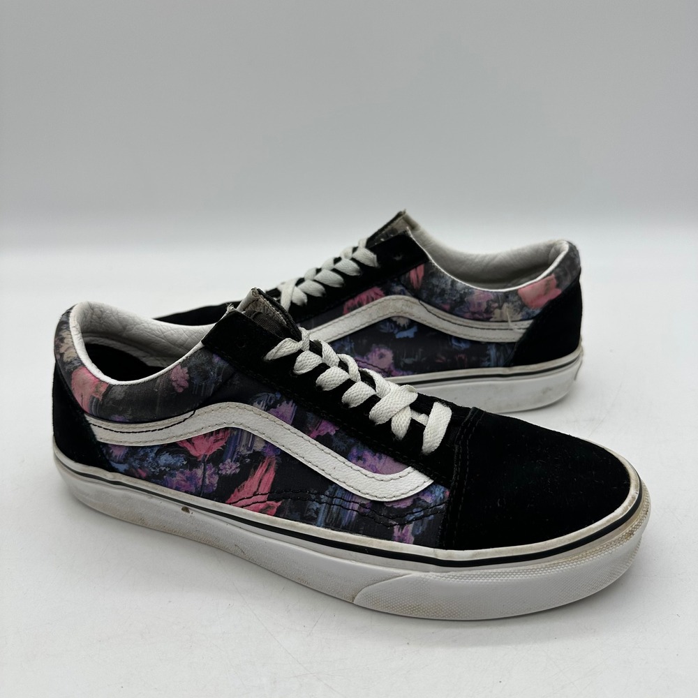 Vans 500714 Women 8 VN0A4BV5T7R "Warped Floral" Old Skool Suede Canvas Sneakers